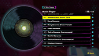 The disc for the song "Sinkhole Dive: Planet Core" in Donkey Kong Bananza