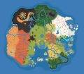 The full path of the Drill Rally positioned on the world map