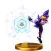 Falco's alternate trophy, from Super Smash Bros. for Wii U.