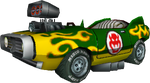 The model for Bowser's Flame Flyer from Mario Kart Wii