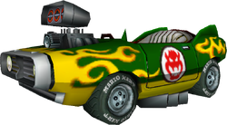 The model for Bowser's Flame Flyer from Mario Kart Wii