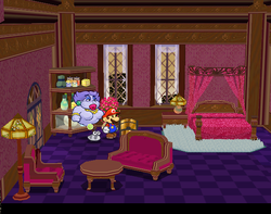 Only treasure chest in Flurrie's House of Paper Mario: The Thousand-Year Door.