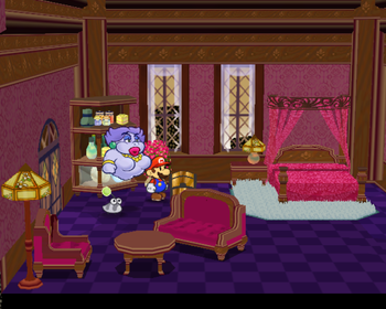 Only treasure chest in Flurrie's House of Paper Mario: The Thousand-Year Door.