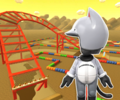 The course icon of the T variant with the Cat Mii Racing Suit