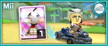 The Morton Mii Racing Suit from the Mii Racing Suit Shop in the 2023 Mii Tour in Mario Kart Tour