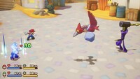 Ten attacking Mario and Luigi with Snaptors in Mario & Luigi: Brothership.