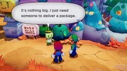 The The Courier side quest in Mario & Luigi: Brothership.