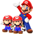 Mario and Mini Marios