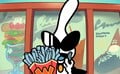 Orbulon eating chilly fries