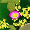 Squared screenshot of a pink flower in Super Mario Galaxy 2.