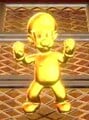 Luigi turned into his gold form
