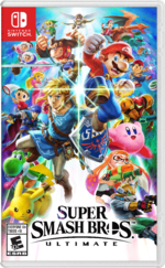 North American cover art of Super Smash Bros. Ultimate