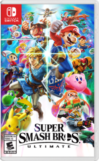 North American cover art of Super Smash Bros. Ultimate