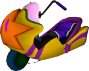 The model for Wario's Shooting Star from Mario Kart Wii