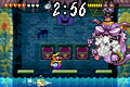 Catbat coughing up a mine in Wario Land 4