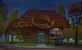 Gigantaburger covered by dark clouds