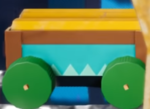 A Mine-Cart in Yoshi's Crafted World