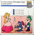 "In what century did knights begin to wear armor?"