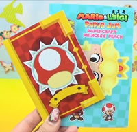 The Build-A-Peach & Mario Sticker Book with the included Papercraft Peach craft kit