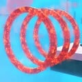 Screenshot of three rings of fire, from Donkey Kong Bananza.