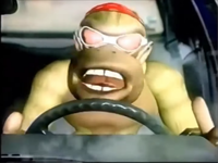 Funky Kong having road rage in the DKTV skit "Obel Corsica".