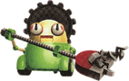 Artwork of a Gearmo from Super Mario Galaxy 2