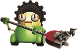 Artwork of a Gearmo from Super Mario Galaxy 2