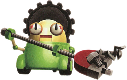 Artwork of a Gearmo from Super Mario Galaxy 2
