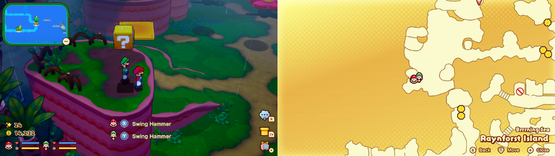 23rd block in Raynforst Island from Mario & Luigi: Brothership