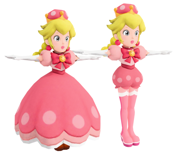 File:MK8DX Peachette Models.png