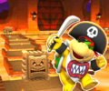 The course icon of the R variant with Bowser Jr. (Pirate)