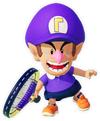 Artwork of Baby Waluigi from Mario Tennis Fever