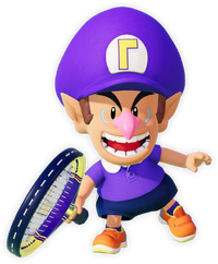 Artwork of Baby Waluigi from Mario Tennis Fever