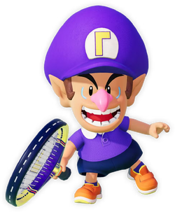Artwork of Baby Waluigi from Mario Tennis Fever