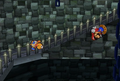 Mario falls for the trap.