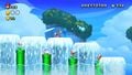 Ice Mario shooting an Ice Ball in New Super Mario Bros. U