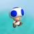 Squared screenshot of Mini Blue Toad from New Super Mario Bros. Wii.