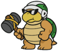 A Shady Sledge Bro from Paper Mario: Color Splash.