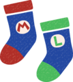 Mario and Luigi stockings