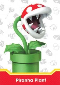 Piranha Plant enemy card from the Super Mario Trading Card Collection