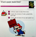 "What is paper made from?"