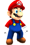 Rendered model of Mario in Super Mario Galaxy.