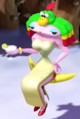 Image of Valentina in battle, from the Nintendo Switch version of Super Mario RPG
