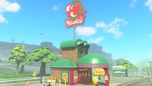 A Yoshi's location in Mario Kart World