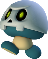 Bone Goomba artwork from New Super Mario Bros. 2