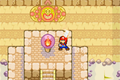 Mario first learning the Firebrand ability in the Fire Palace