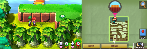 Location of the first beanhole in Beanbean Fields.