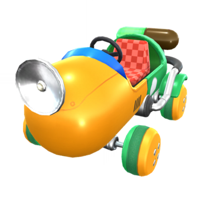 Green-Yellow Capsule Kart - Super Mario Wiki, the Mario encyclopedia