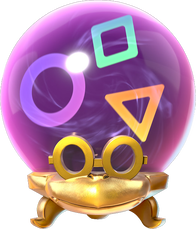 The new Kamek item as it appears in the roulette wheel in Mario Kart World