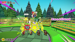 Thumbnail for "Red Streamer Battle" from Paper Mario: The Origami King used for Nintendo Music